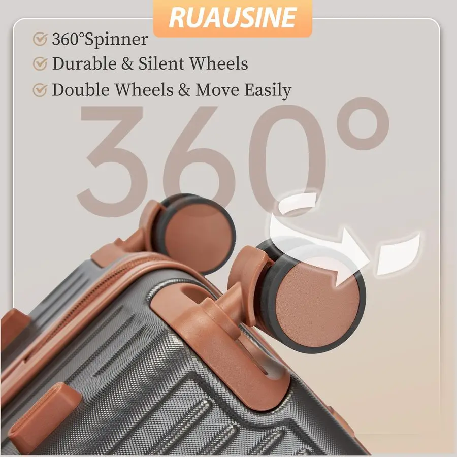 กระเป๋าเดินทางขึ้นเครื่องบินได้  กระเป๋าเดินทางแบบแข็งพร้อมล้อหมุน  กระเป๋าเดินทางขนาดเล็กน้ำหนักเบาแบบแข็งพร้อมระบบ TSA