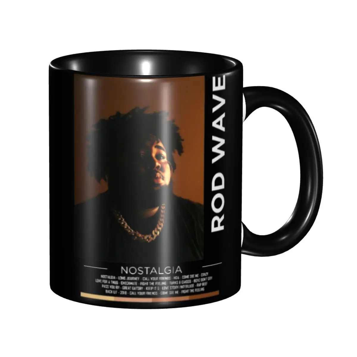 Rod Wave Nostalgia Tour 2024 Mugs Kawaii Hip Hop Tea Cup Gift For Women Men