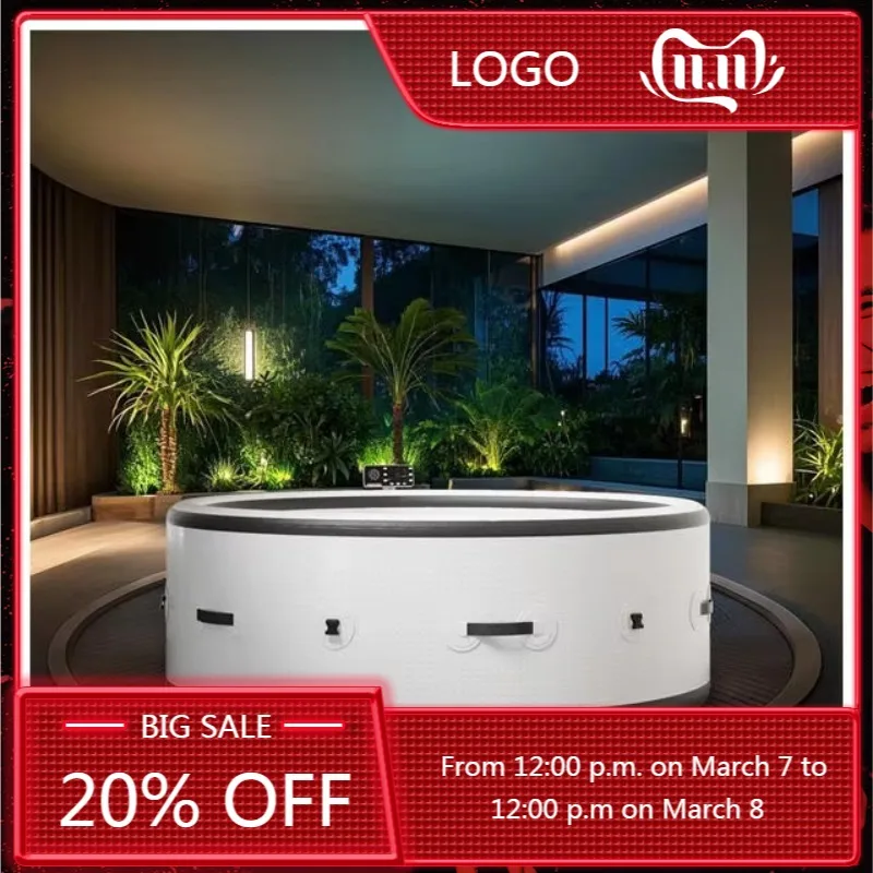 

STLF Hot Sale High Quality Portable Round Inflatable Swimming Pool Multi-person Drop Stitch Design for Kids Adults for Home Use