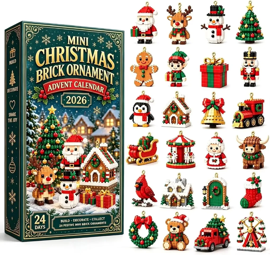 *-*2026 Christmas Advent Calendar 24 Day Countdown Mini Christmas Ornaments Mystery Box Holiday Decor Surprise Gift Collection