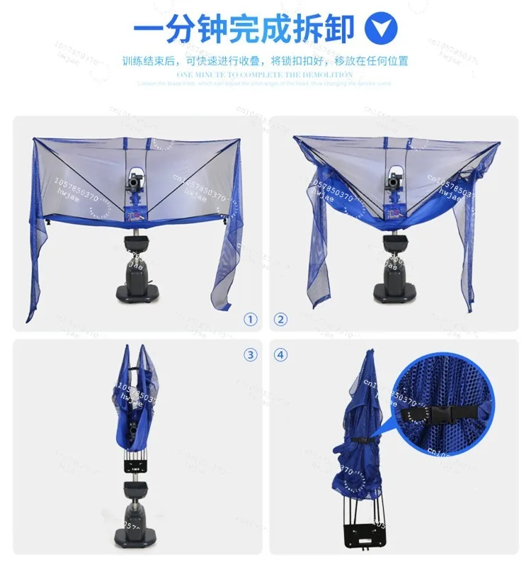 L-A floor table tennis ball machine for home use automatic multi rotation drop point ball machine home luxury 40+