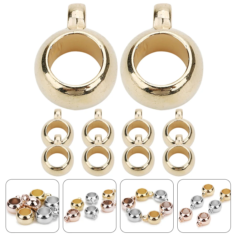 

200 Pcs Pendant Accessories Braclet Beads Large Hole Charm Hanging Gasket Jewelry Making