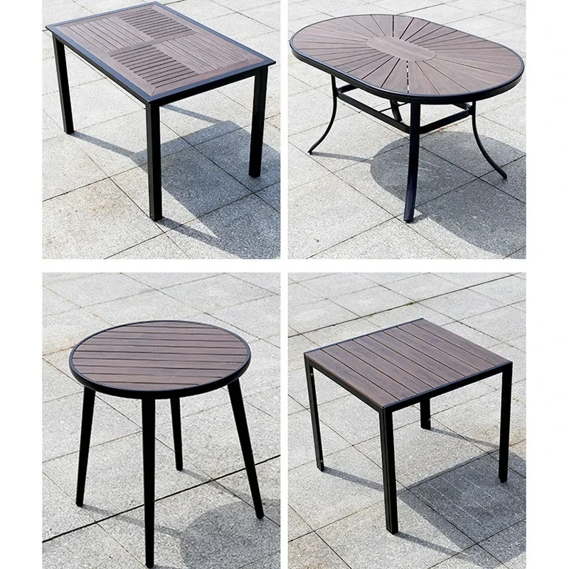 Outdoor Furniture Tables and Chairs Garden Balcony Villa Anticorrosive Wood Waterproof Terrace