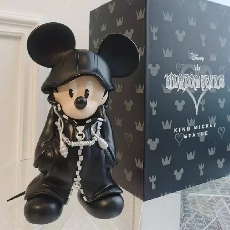 

35cm Disney Anime Cloak of Darkness King Mickey Mouse Action Figure Resin Statue Figurine Desktop Model Ornaments gift