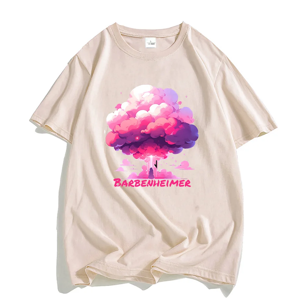 Barbenheimer Shirt 100% Cotton Tshirts Men/women Aesthetic T Shirts Harajuku Anime Clothes Graphic T-shirts Summer Short Sleeve