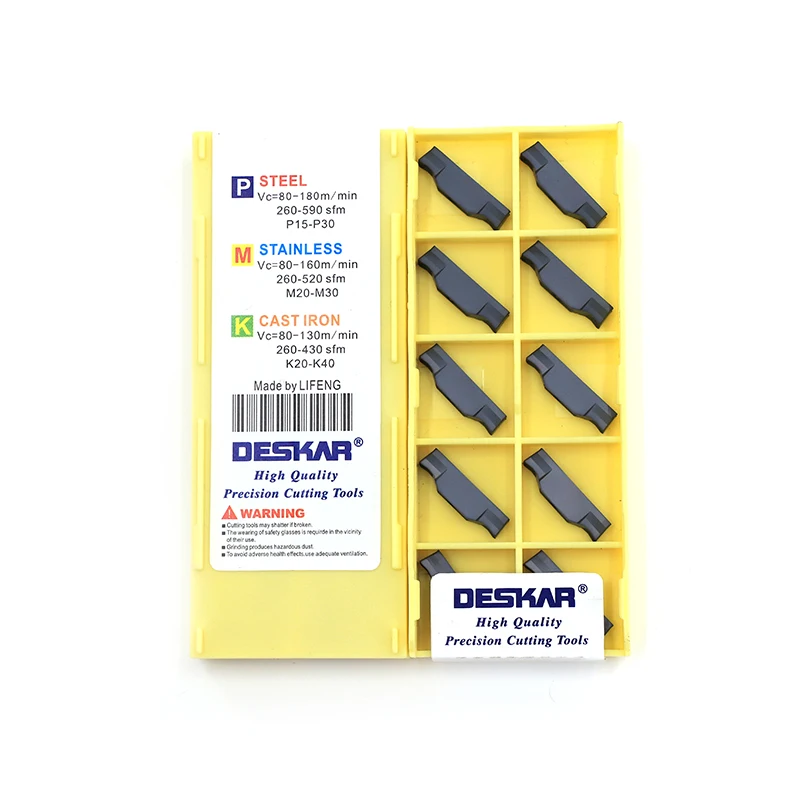 For TDT200 LF6018 OEM CVD Coated CNC Machining Turning Accessory External Lathe Grooving Carbide Blade Insert Cutting Tools