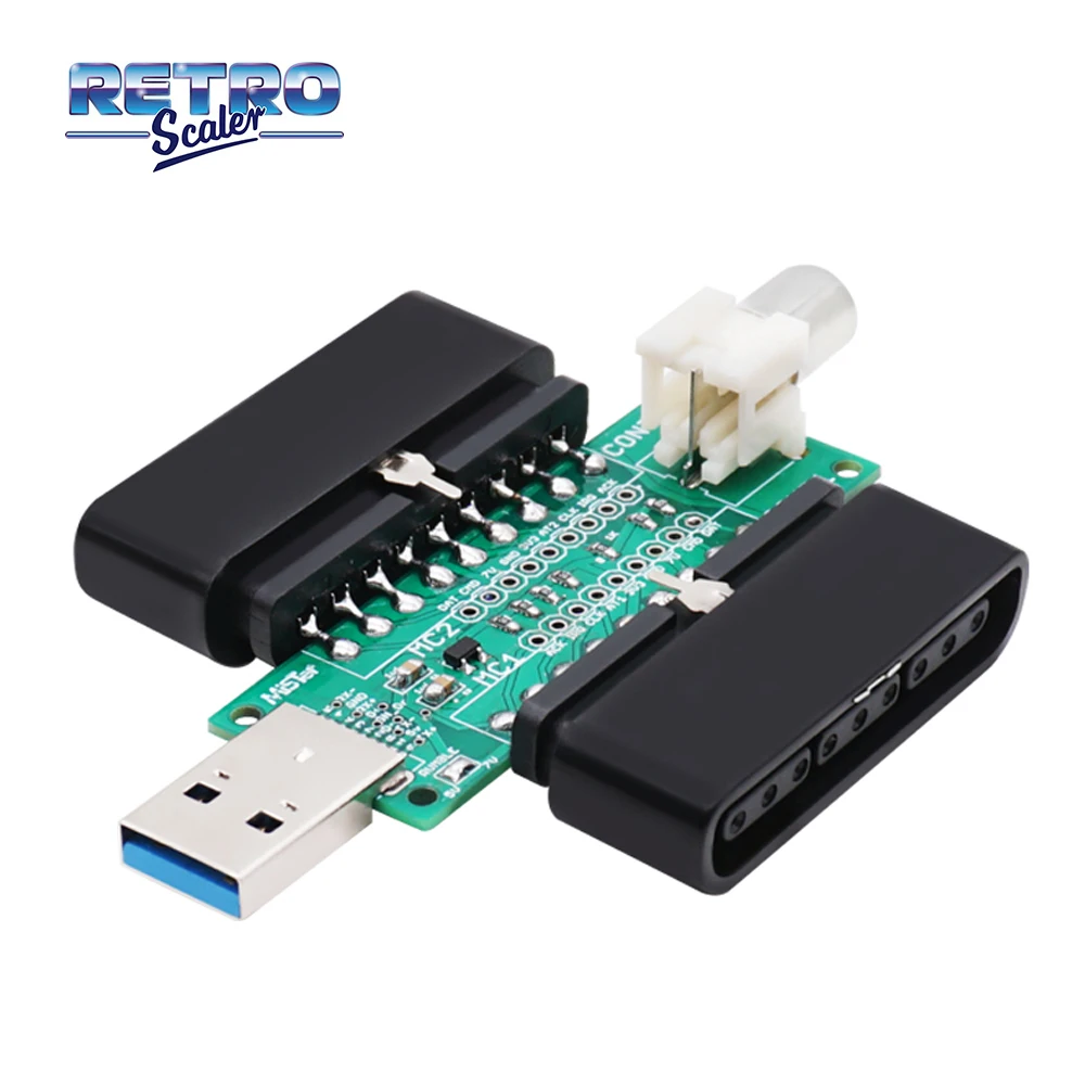 RetroScaler USB 3.0 SNAC Playstation PSX Bộ Điều Khiển Chuyển Đổi Nguồn Cho DE10-Nano MiSTerFPGA Thương IO Ban