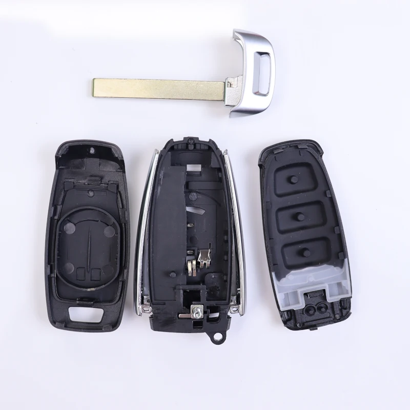 For Audi A6 A6L A4 C8 A7 A8 Q8 2022 2023 2024 2019 2020 2021  3 Buttons Car Key Fob Case Shell Housing