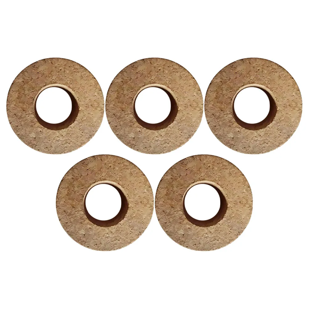 

5pcs Hydroponic Glass Vase Lid Wooden Cap for Water Planters Indoor Plants Medium Size 6.5cm Center Hole Diy Friendly Terrarium