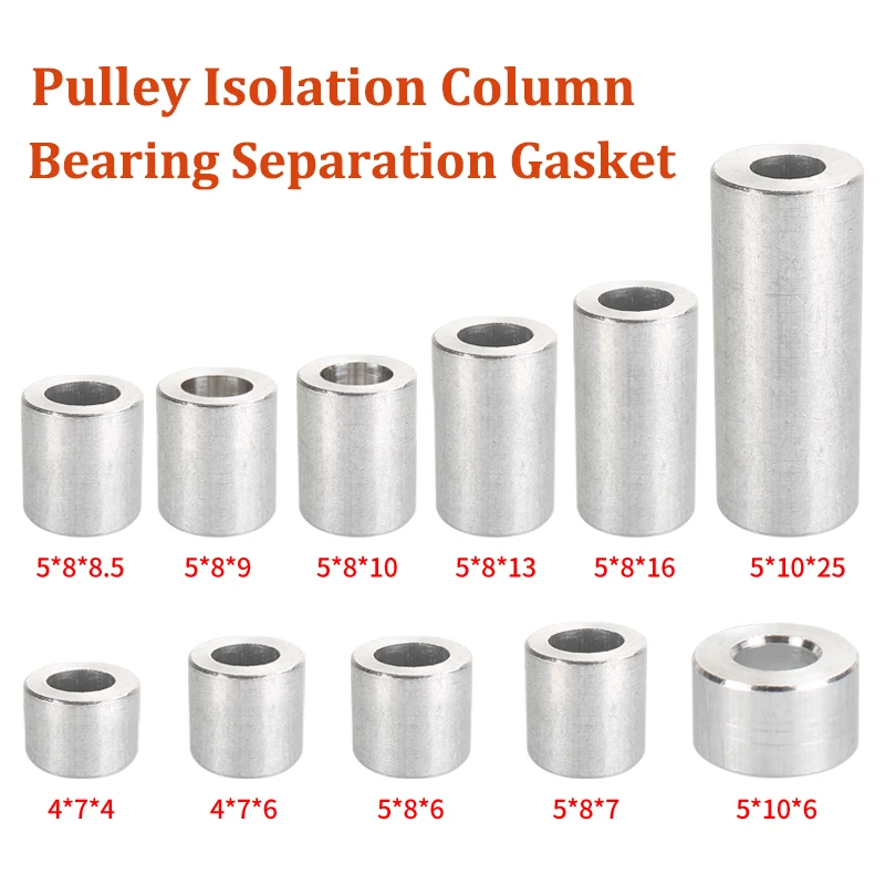 30pcs 3D Printer Aluminium Spacer Pulley Isolation Column Openbuilds V-slot Separate Pillar Quarantine Bearing Separation Gasket