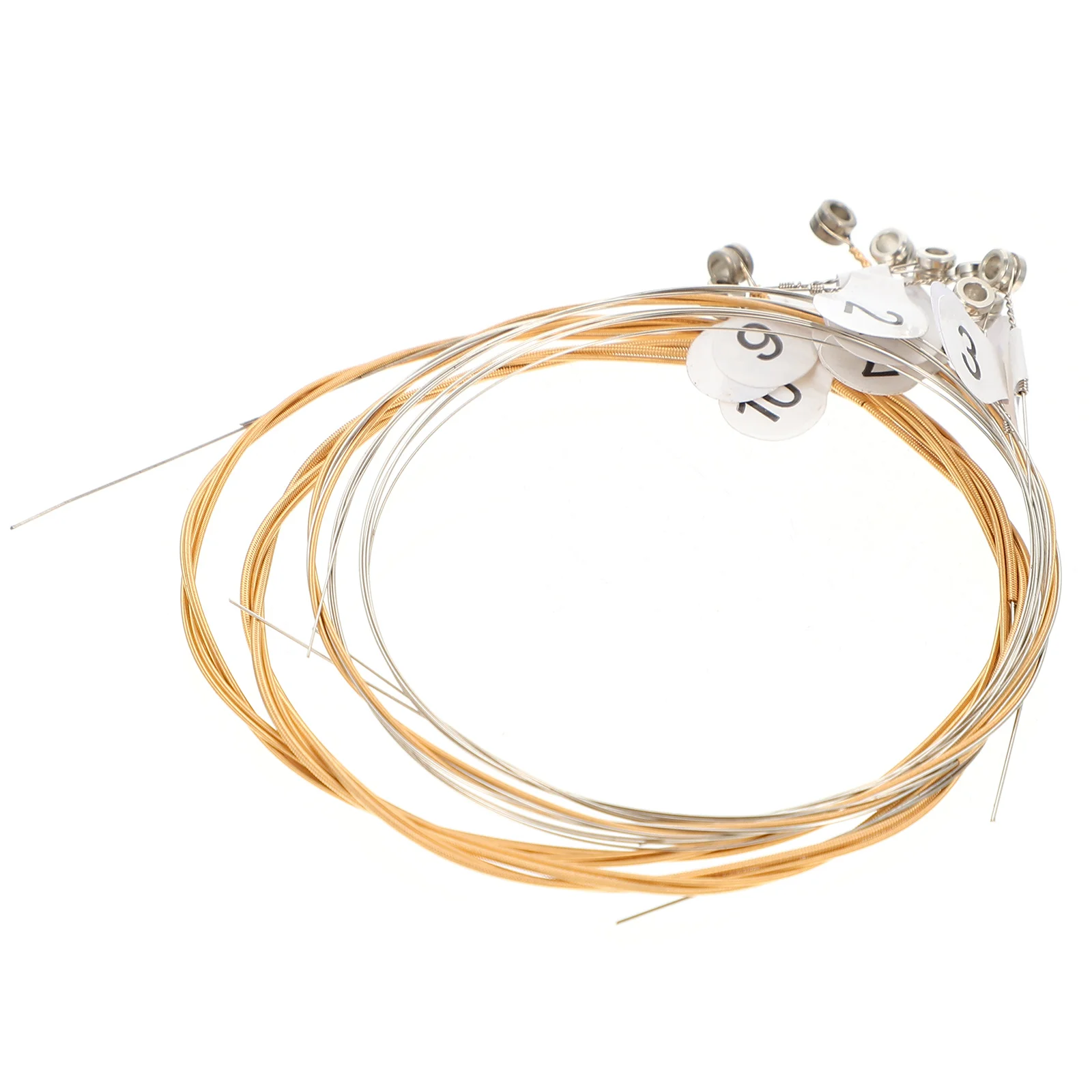 

10 Pcs Harp High Quality Lyre Accessories Durable Strings Easy Replacement Musical Instrument Components Full Set Lyre Strings