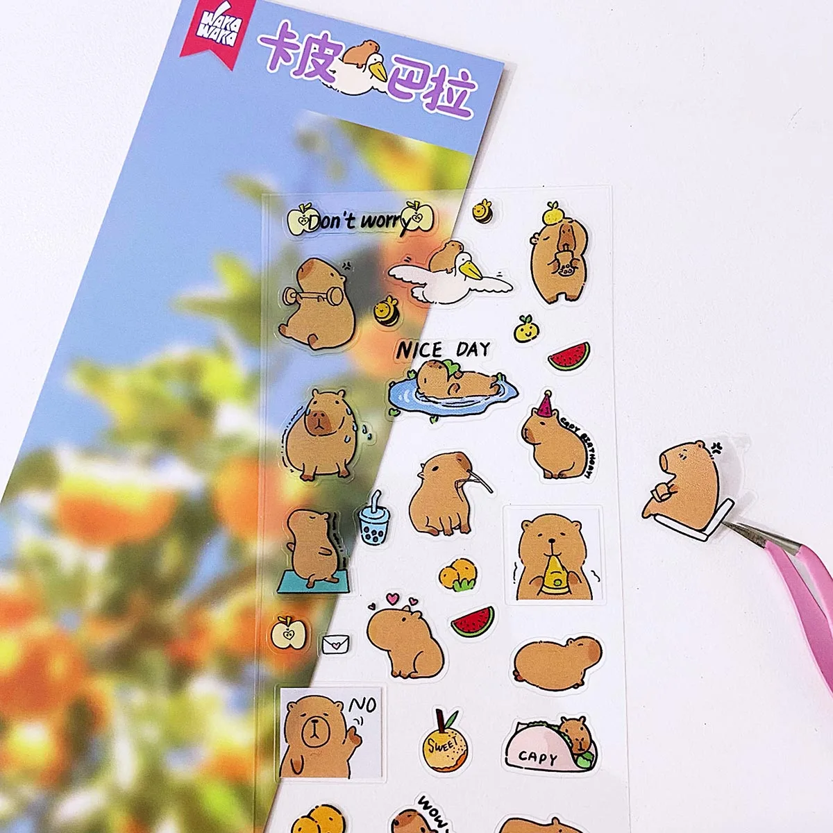 WAKAWAKA Animal Deco stickers Set for scrapbooking Love Pet Paradise Stickers stationery For Crafts Album Journal Planner