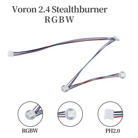 Fully Assembled Led for Voron 2.4 Stealthburner with 3 RGBW Mini Button Led D5QC