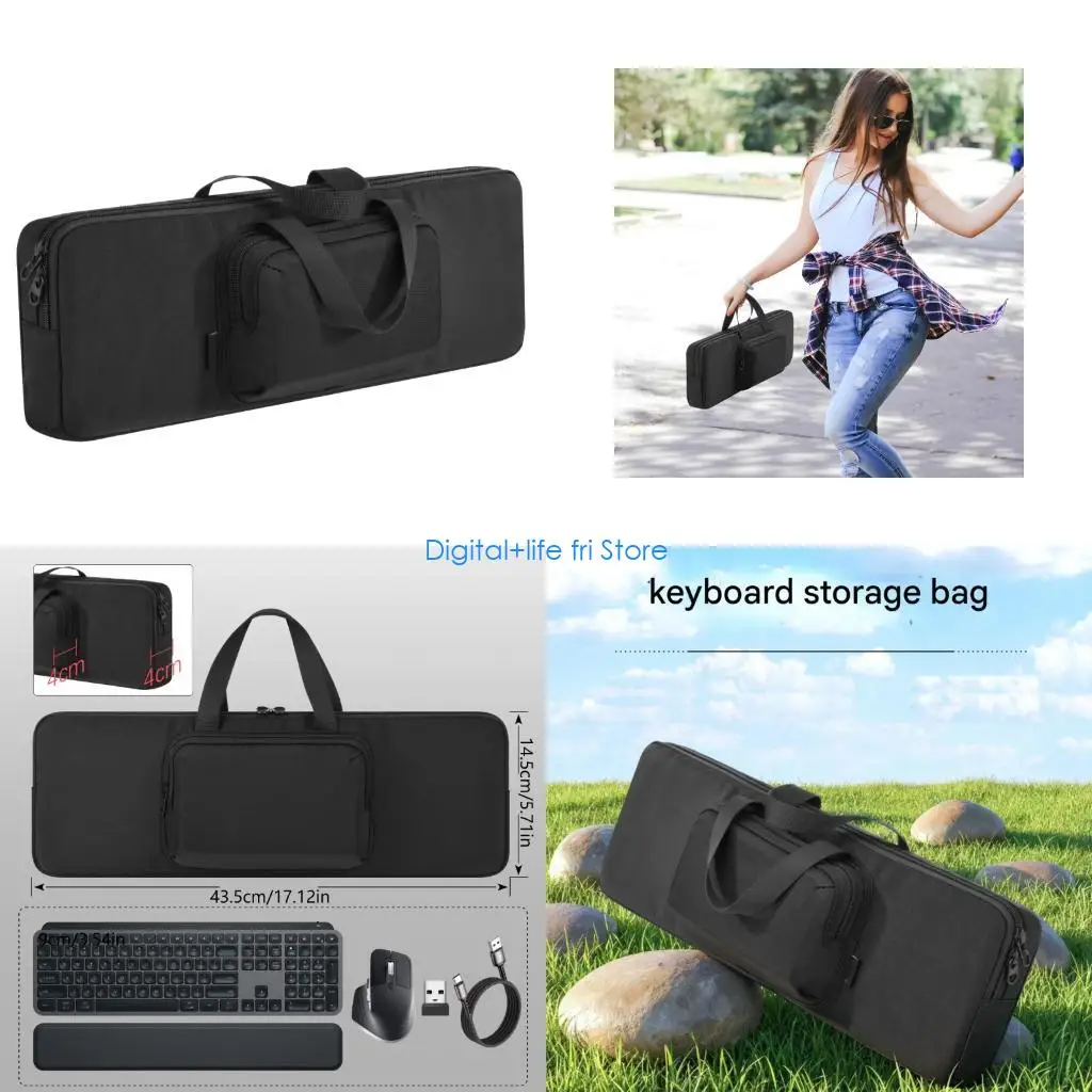 E06D Heavy Duty Waterproof Protective Carrying Bag For Wireless Wireless Keyboards
