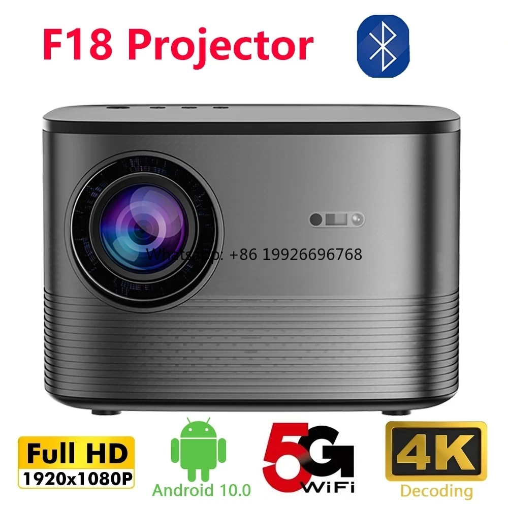 

F18 1080P Mini With 2.4/5G Wifi Projector Smart Home Theater Bean Proyectores 4K Full Hd Beamer Movie Video Portable Projectors