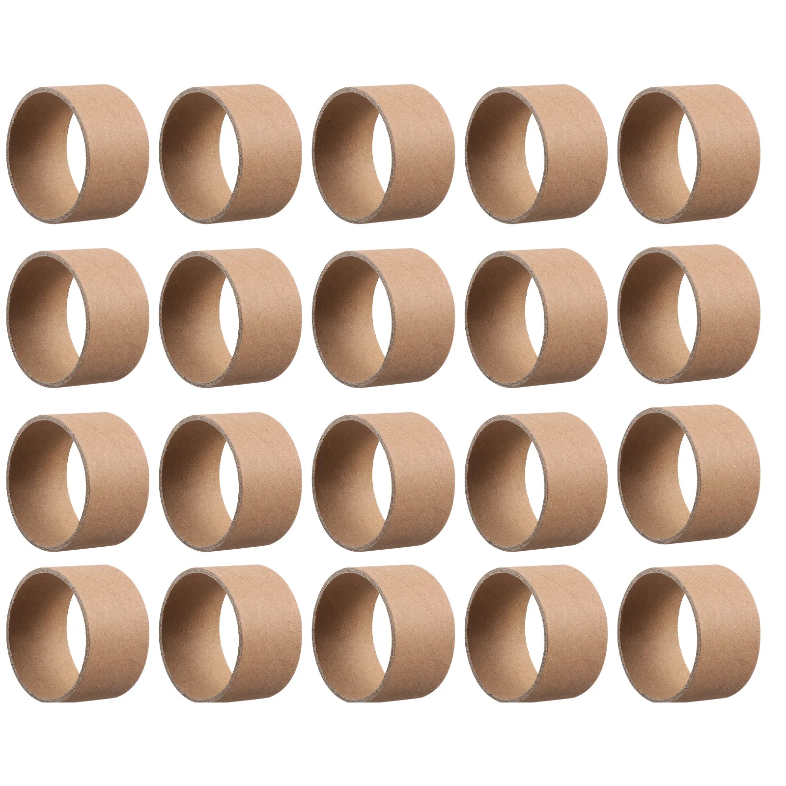 20Pcs DIY Craft Paper Rolls Brown Cardboard Tubes Strong Non Soggy Surface Ideal for Painting Gluing Cutting Art Projects School