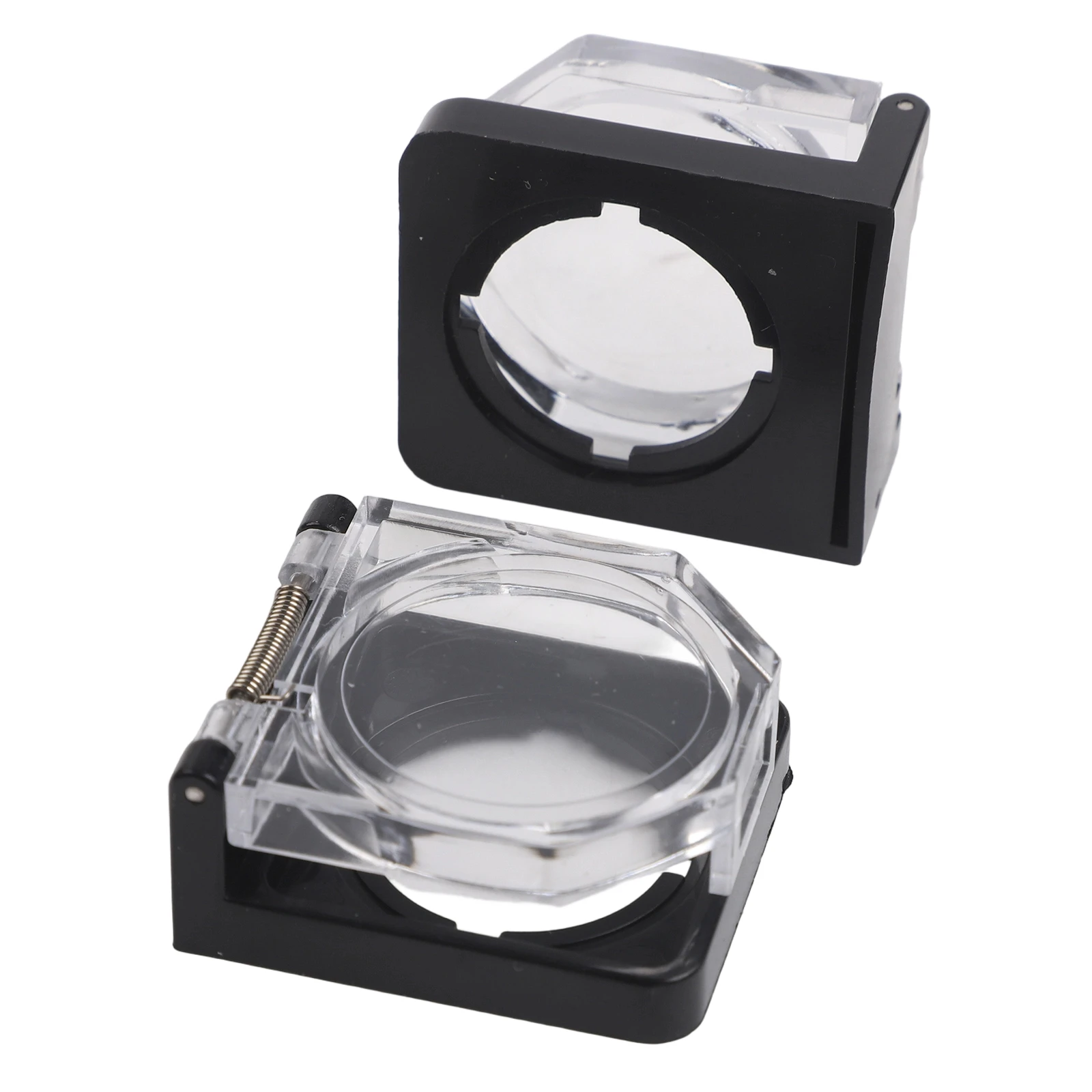 22mm Switch Cover Push Button Protective Cover For Child Safety Clear And Black Design Installation Without Tools