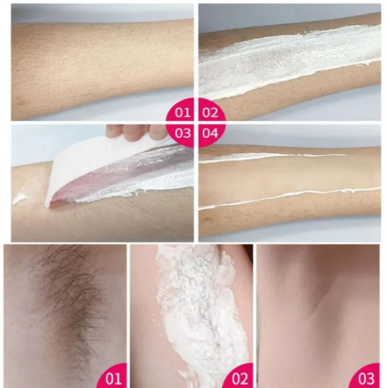 Permanent Hair Removal Cream Hair Growth Inhibitor Face Arms Armpit Legs Intimate Areas Painless Depilatory For Men Women Care