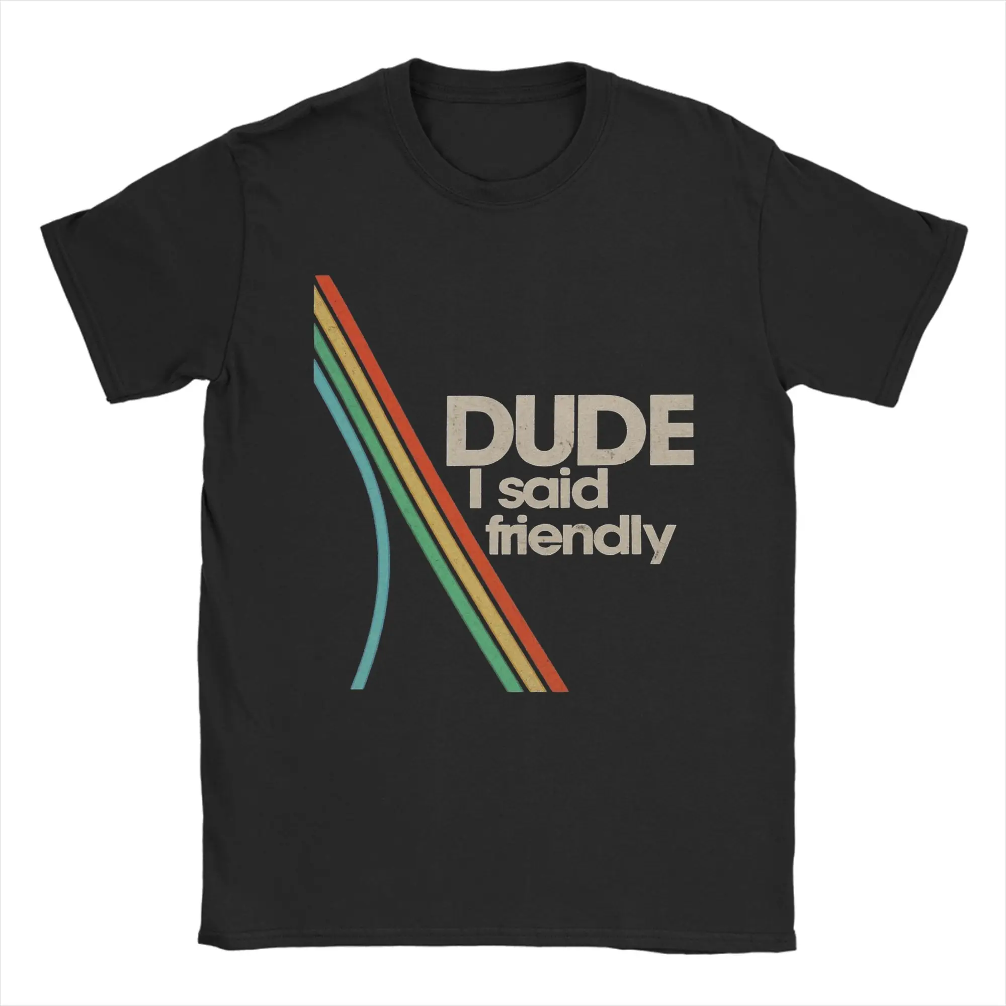 

Arc Raiders Dude I Said Friendly футболка мужские хлопковые забавные футболки с круглым вырезом футболка с короткими рукавами топы Новое поступление