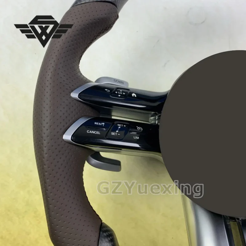 Customized Sports Style Matte Carbon Fiber Steering Wheel for Mercedes Benz Models GLE GLC C-Class AMG GT 63 W223 W213 W205 W204