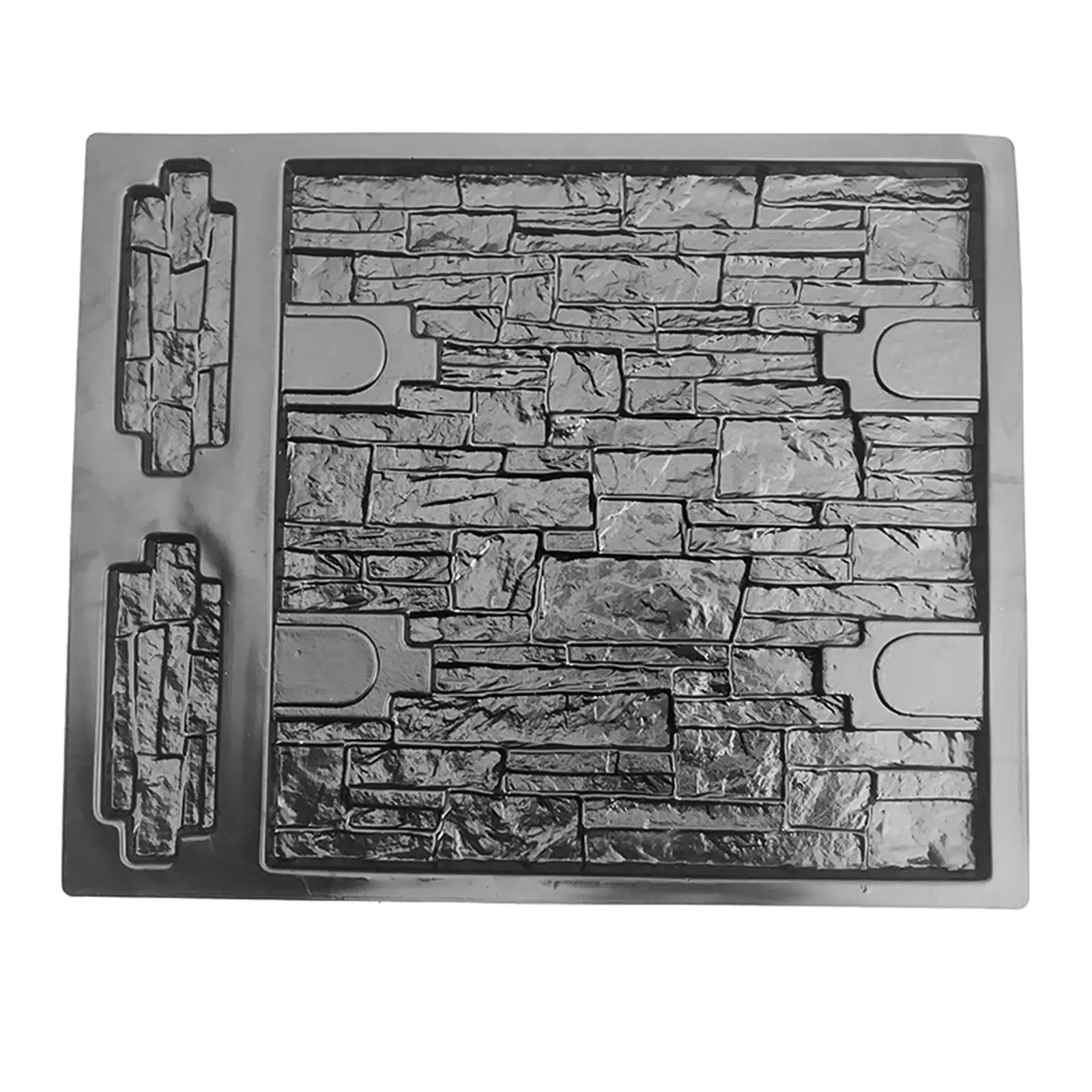 Wall Concrete Molds 3D ABS Plastic Stone Brick Plaster Tile Maker Mould for Decorative Cement Path