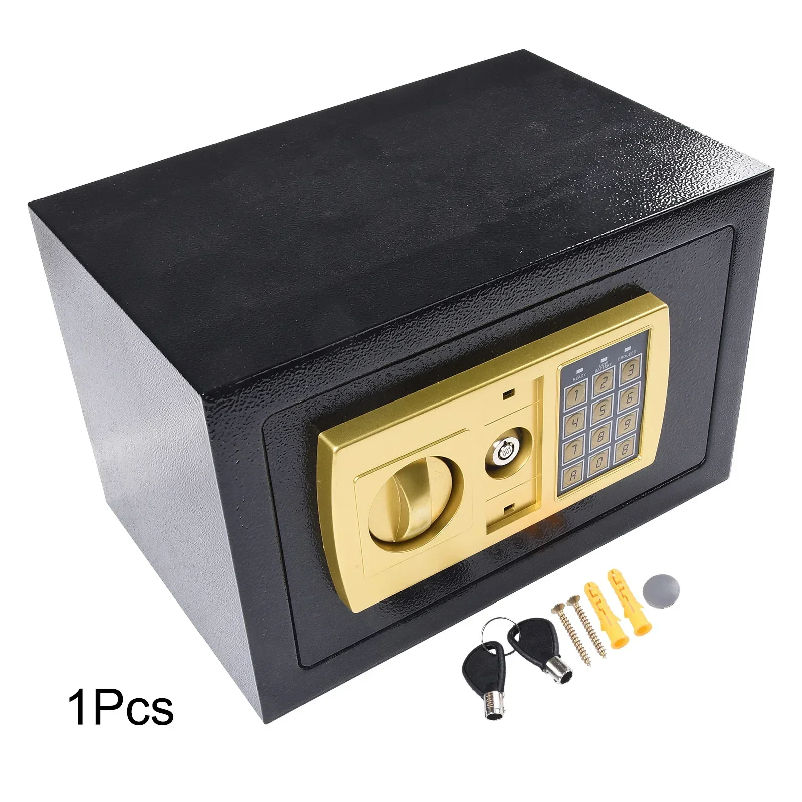 1 Pc Safe Box Small Fireproof Lockbox Money Box Numeric Black Household Keypad Password Piggy Bank Safe Savings