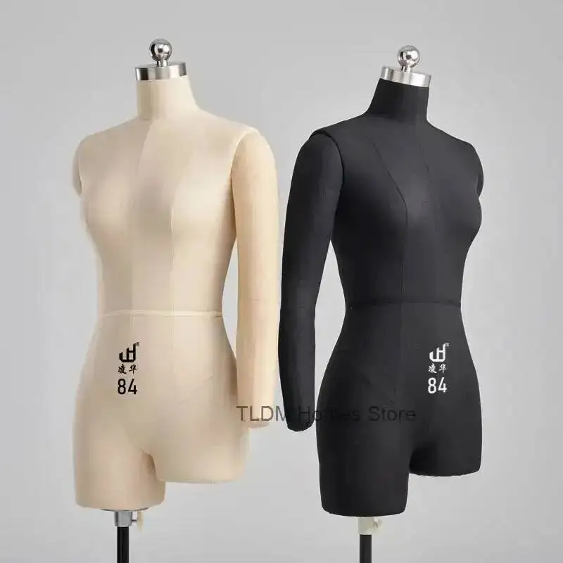 

Stand Mannequin Mannequin Body Female Clothes Design Professional Sewing Auxiliary Model Tailor Model Form Bust Dress Metal Base
