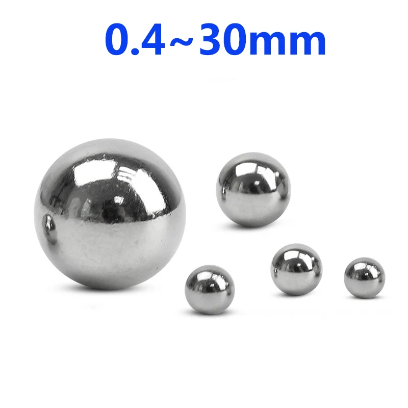 304 Stainless Steel Beads Ball High Precision Bearings Roller Beads Smooth Solid Ball 440C/316 Slingshot Ammo Dia 0.4mm 1mm~30mm