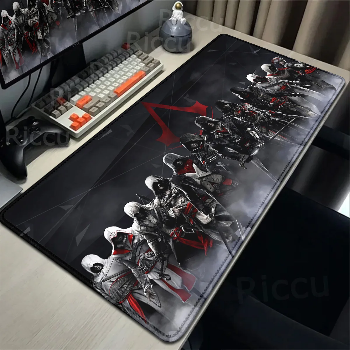 

Gaming A-Assassin S -Creed Antislip Mousepad PC Large Office Accessories Deskmat Gamer Mouse Pad Size For E-sports Keyboard Mats