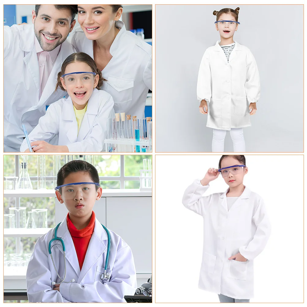 

Children's Lab Coat Attractive Costume Costumes for Kids Scientist Unisex Doctor Plastic Professional