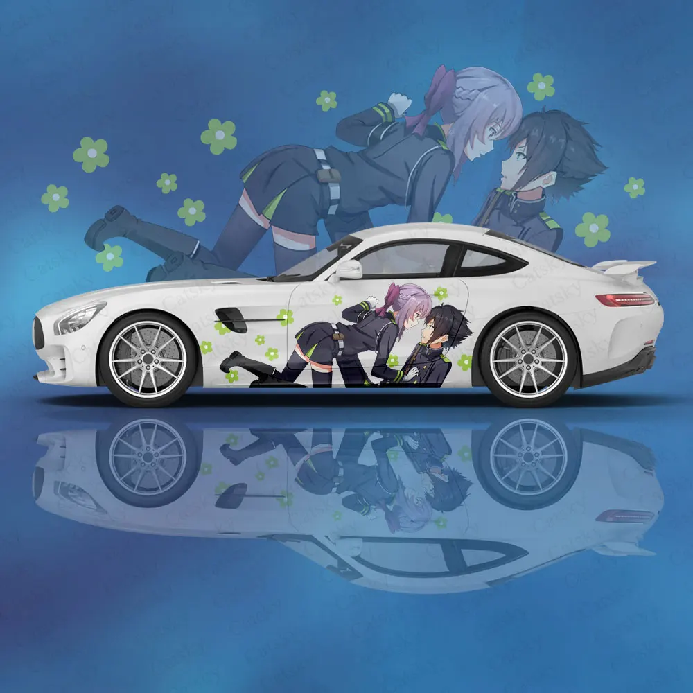 Anime -  Seraph of the End Car Body Stickers Anime Itasha Vinyl Car Side Decal Sticker Car Sticker Automotive Decor Film