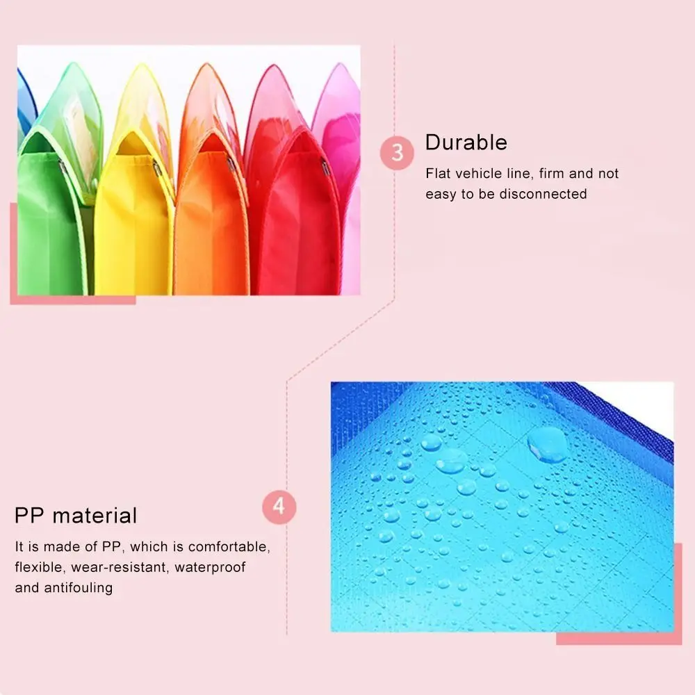 Large Capacity PVC Stationery Storage Pouch Waterproof A5 File Folders Envelope Folder Document Bag File Organizer view 4