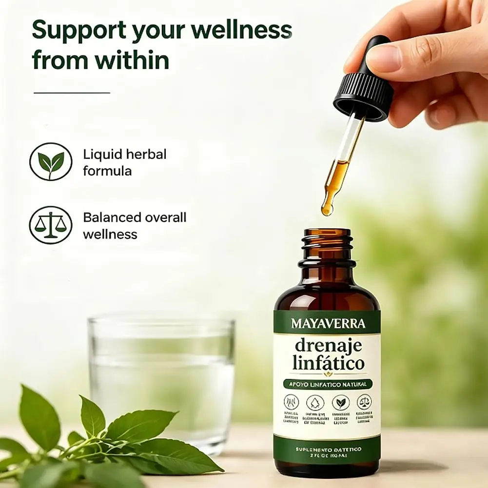 Natürliche Lymphdrainage-Tropfen 59/60ml, Nahrungsergänzungsmittel zur Körperbalance bei Flüssigkeitsretention & Schwellungen, Kräuterformel – Detail 7