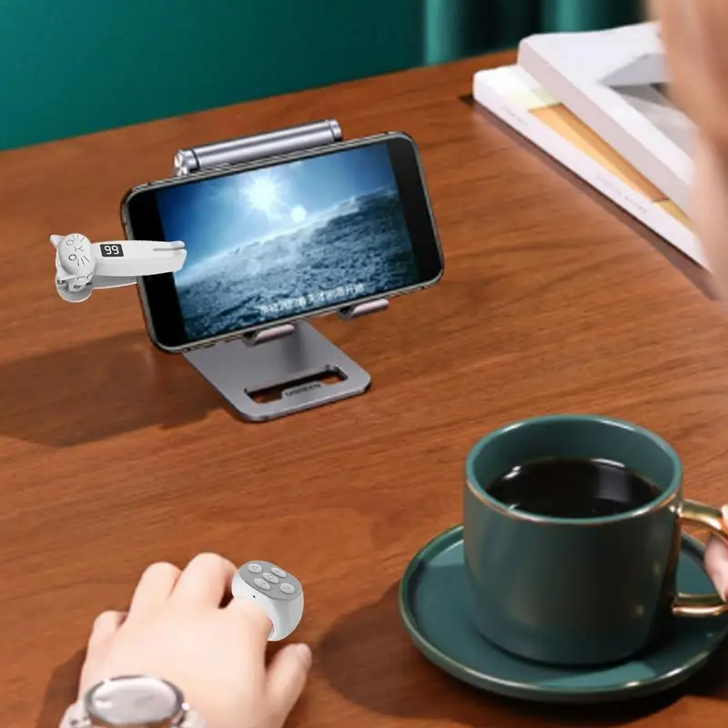 Page Turner Clicker, grabación de cámara de fotos, disparadores remotos, pantalla giratoria, Clicker de velocidad para leer novelas de libros electrónicos