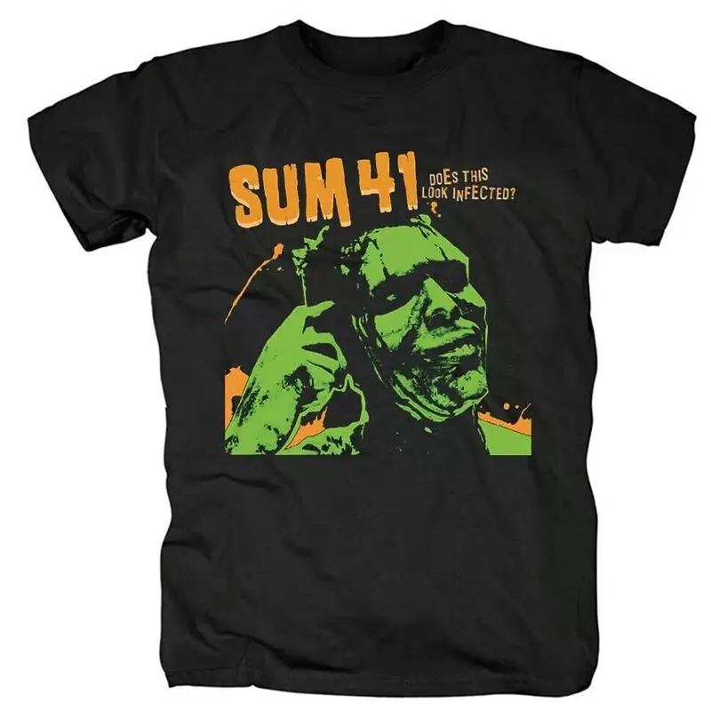 Sum 41 Does This Look Infected Black Size S to 5XL T Shirt men KN468