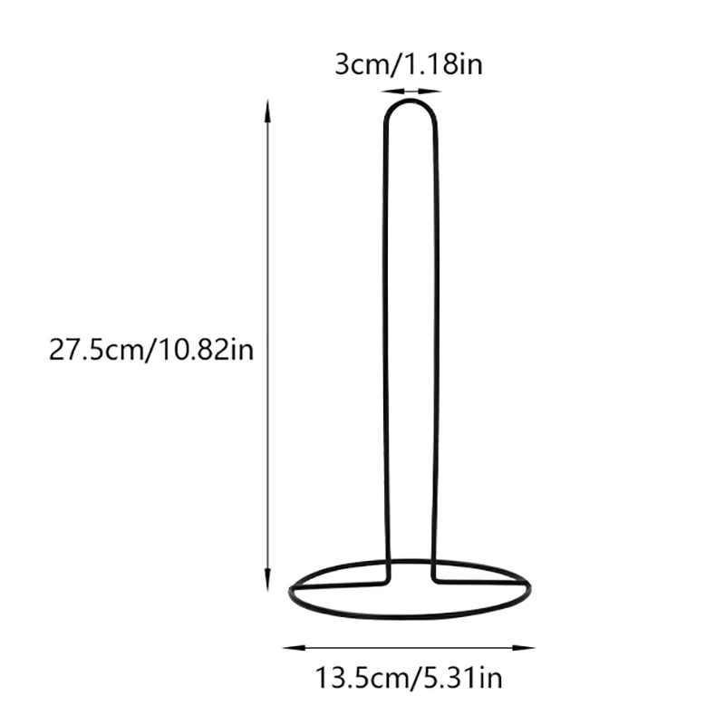 Portarrollos de cocina de hierro, soporte para papel de cocina, soporte para papel de baño, mesa de comedor, servilletero Vertical, estante de almacenamiento de cocina