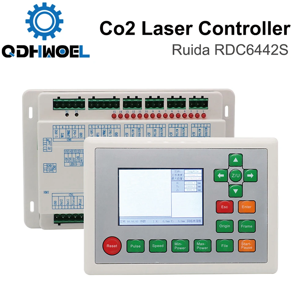 QDHWOEL Ruida RDC6442S RDC6442G Co2 Laser Controller for Laser Engraving and Cutting MachineRD Control System