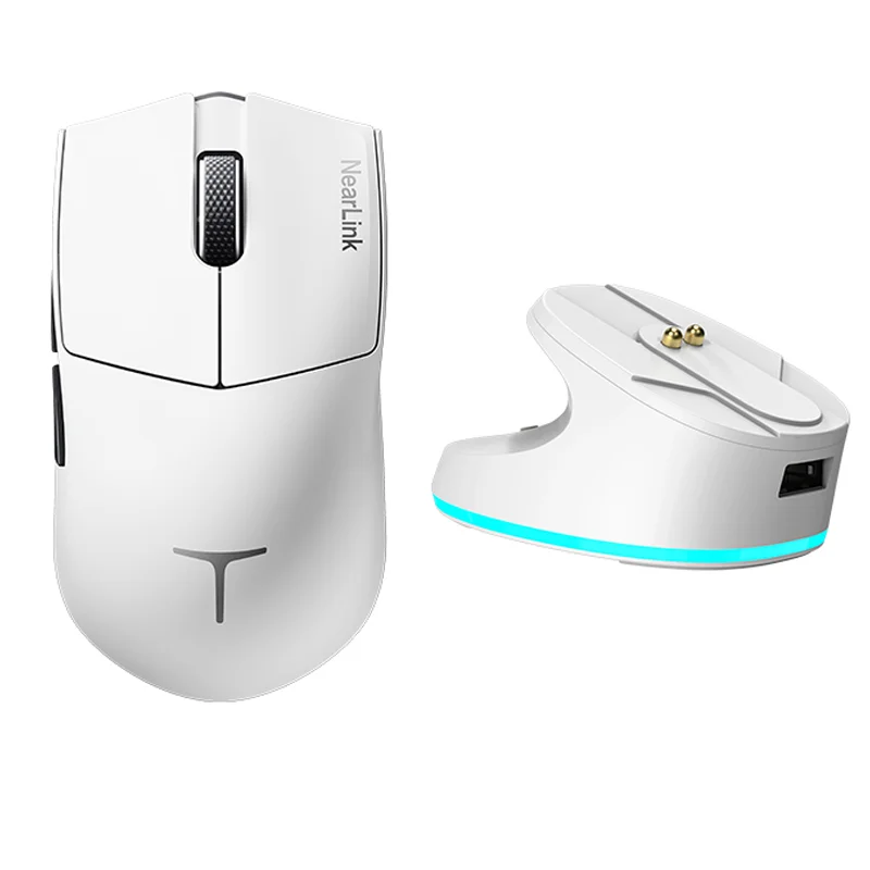 Imagem -06 - Mouse para Jogos sem Fio Nearlink Tri-mode Leve Esports Office Tcoating Ml9 Mini Paw3950 Pro Devoluções 8k 30000dpi