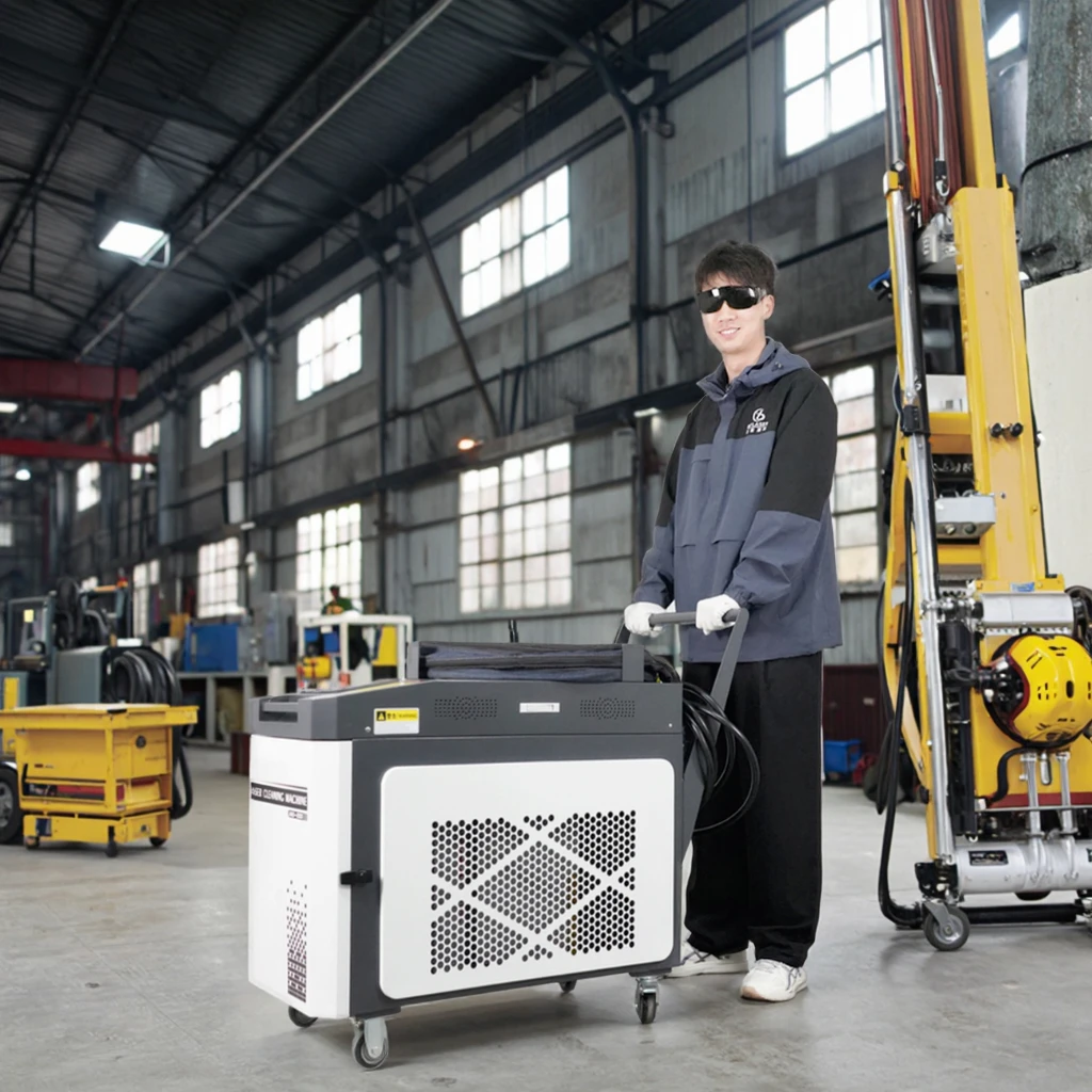 US DE Local Stock Free Shipping 2000w 3000w Handheld Laser Paint Removal Rust Removal Metal Laser Cleaning Machine Car Cleaning