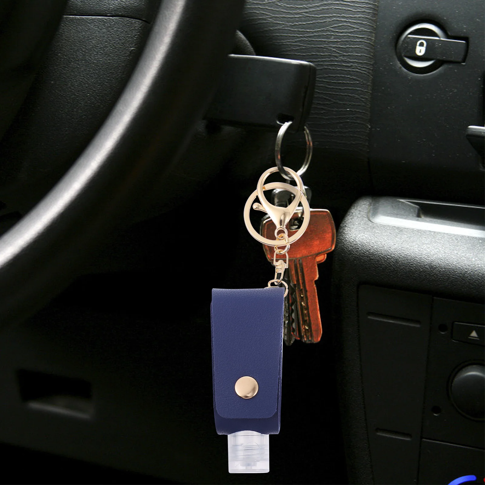 

2Sets Hand Keychain 30Ml Portable Refillable Travel Bottle for Perfume Lotion Essential Oil Empty Mini Bottle with Key