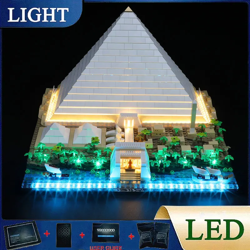 

DIY LED Light Kit For LEGO 21058 The Great Pyramid (Only LED Light,Without Blocks Model)