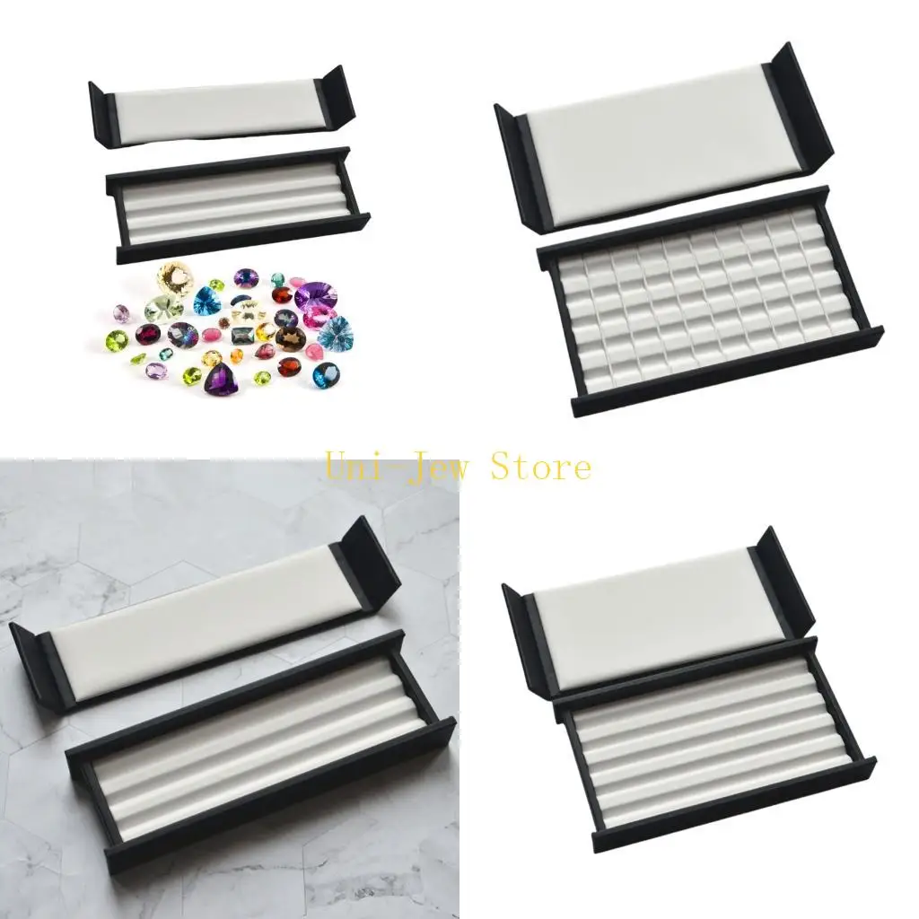 

40 ГБ органайзеры для камней из искусственной кожи, набор коробок для путешествий, витрины ювелирного магазина или домашнего и