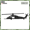 MOC HH-60G 포장 독수리 헬리콥터 빌딩 블록, 공군 전투 무기 모델 벽돌, 데스크탑 디스플레이 장난감, 어린이 퍼즐 선물 4