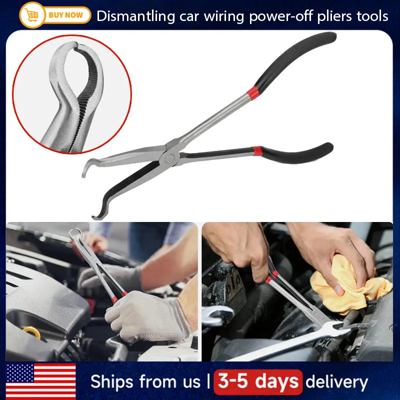 

Dismantling car wiring, cutting lines, oil pipes separating pliers, wire harness plugs, unplugging wires, power-off pliers tools