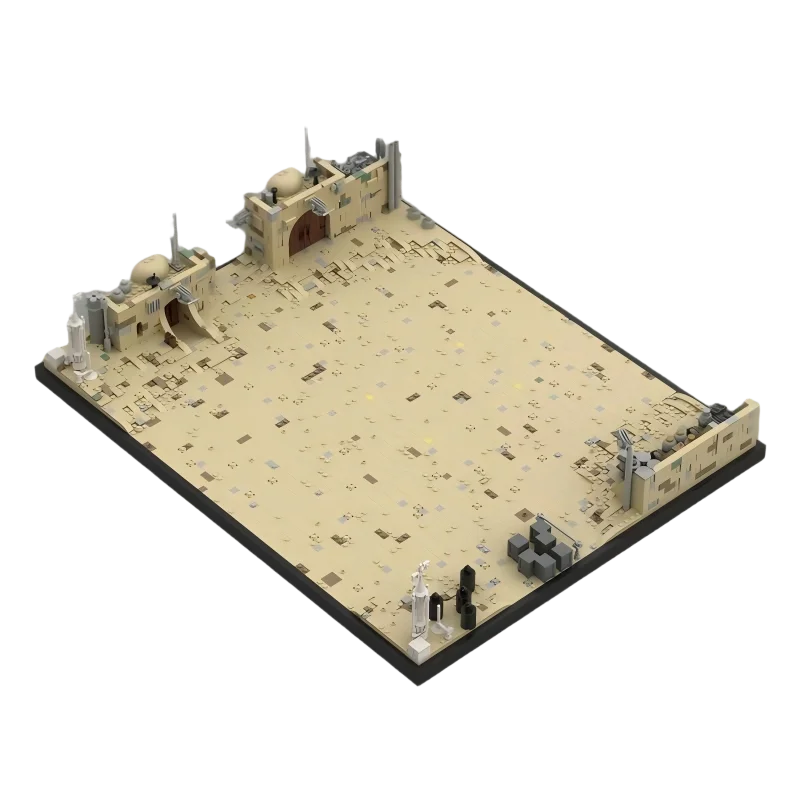 Space Movie Series Interrogator Transport Ship Showcase MOC Building Block Assembly Model Small Particle Bricks Toy Boy's Xmas