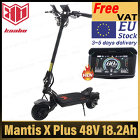 EU Stock Kaabo Mantis X Plus 48V 18.2Ah 500W*2 Kaabo New Display NFC USB Charging Front Rear Adjustable Spring Oil Damping