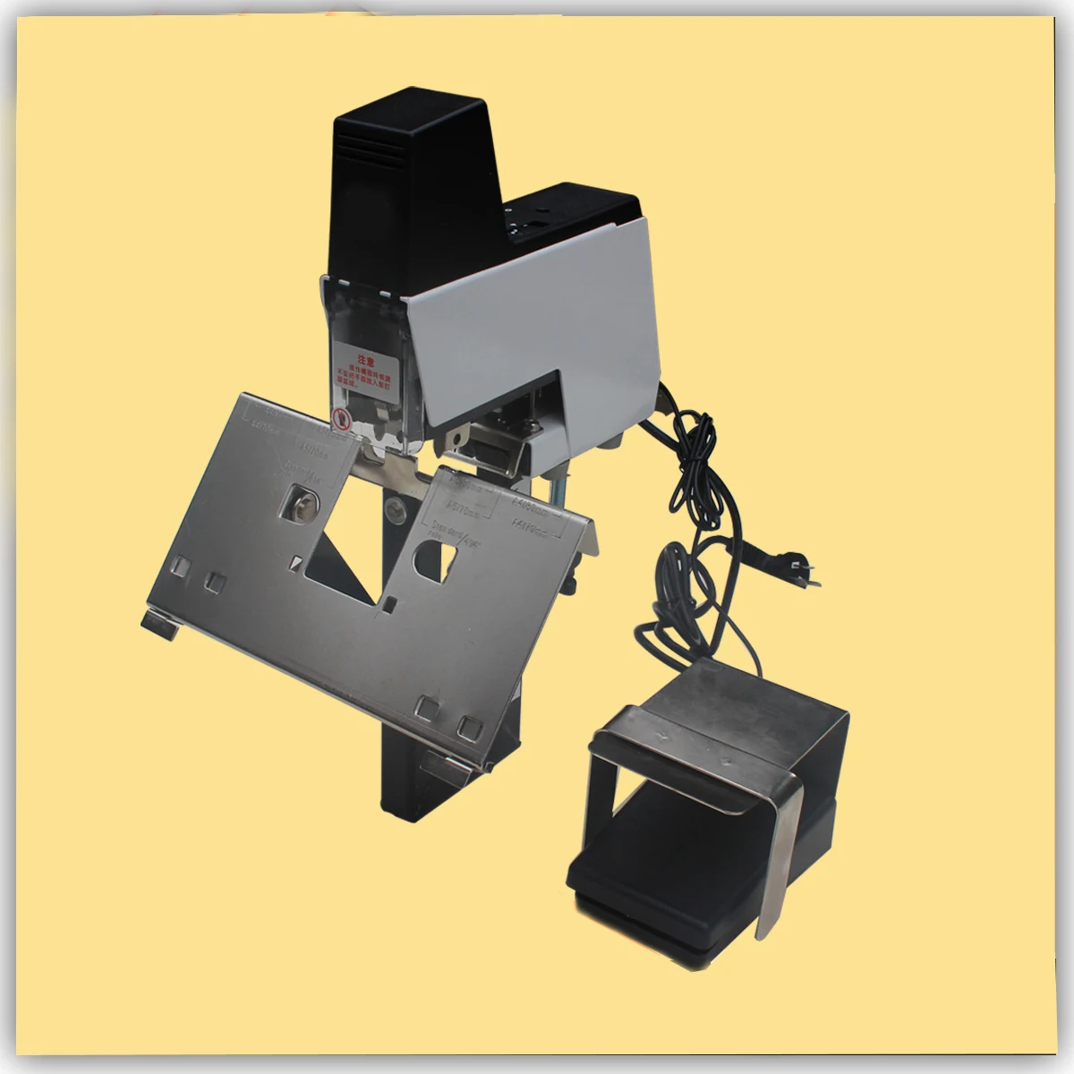 106E Heavy Duty Electric Stapler 2-50 Sheets Flat Saddle Stapler Auto Rapid Binder Machine Horse Riding Stapler