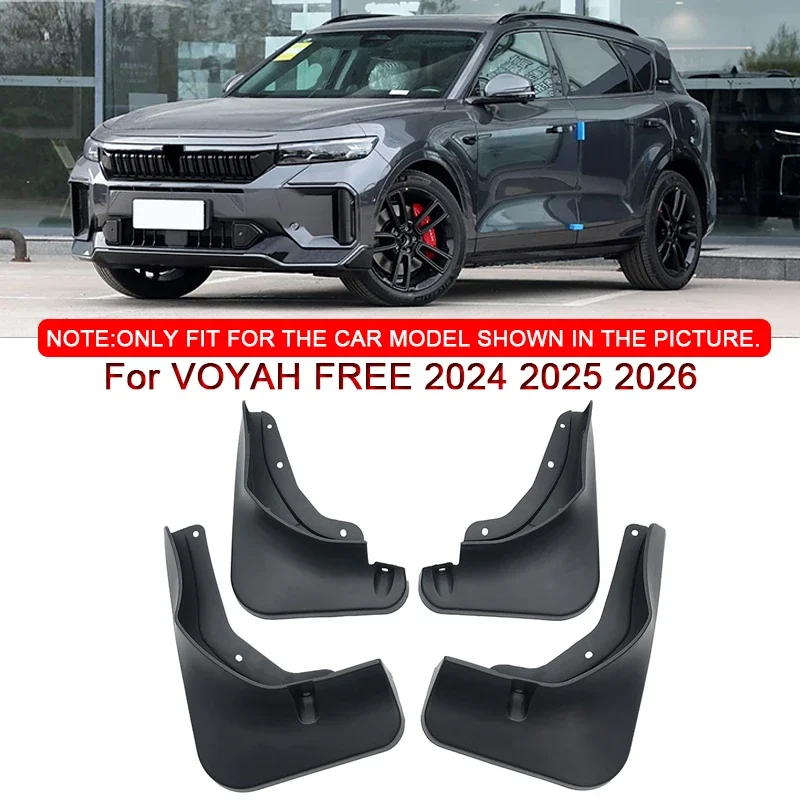 

For VOYAH FREE 2024 2025 2026 Car Styling ABS Car Mud Flaps Splash Guard Mudguards MudFlaps Front Rear Fender Auto Accessories