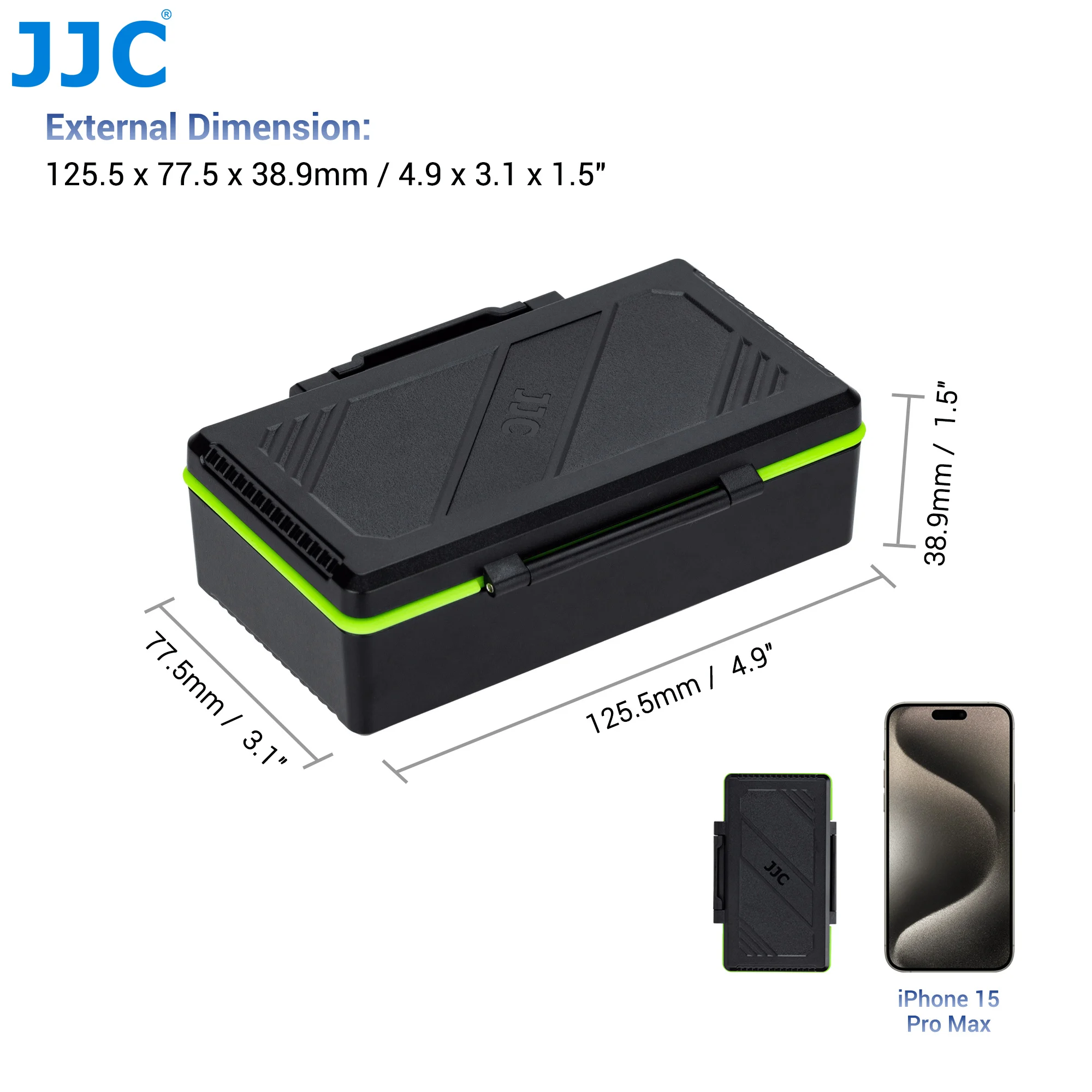 JJC A23 Battery Case Holder Box Battery Storage Holder for 21x 23A A23 VA23GA MN21 V23GA 27A VA27GA A2 MN2 V27GA Batteries