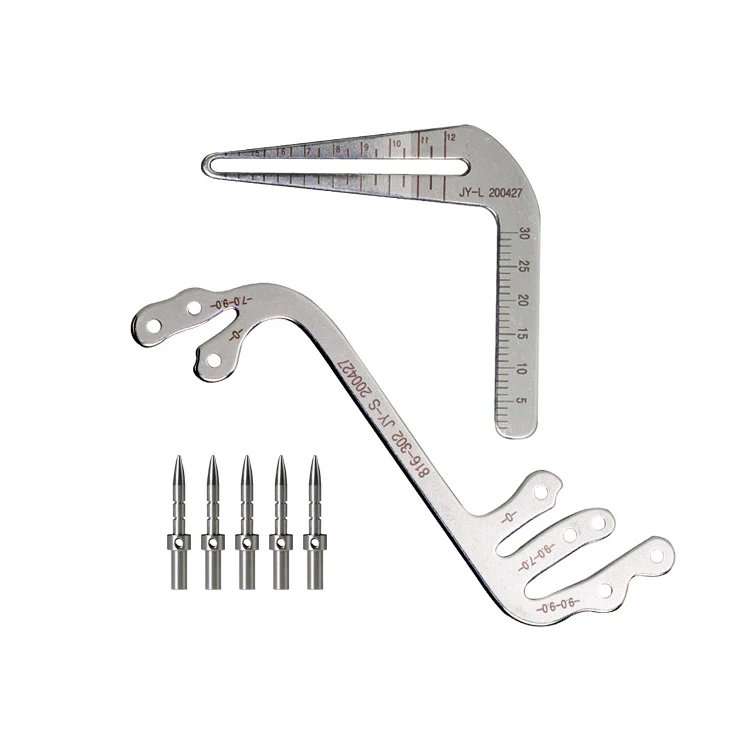 Dental Implant Guide Ruler Oral Planting Locator Positioning Guide Drilling Positioning Ruler Angle Ruler Dentist Tools